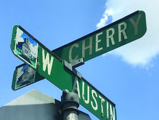 Tourists and residents are welcomed by Fredericksburg’s street signs. — Standard-Radio Post File photo