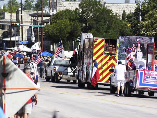 The annual Fourth of July parade will take place at 10 a.m. on Tuesday, July 4, along Fredericksburg’s his-toric Main Street.