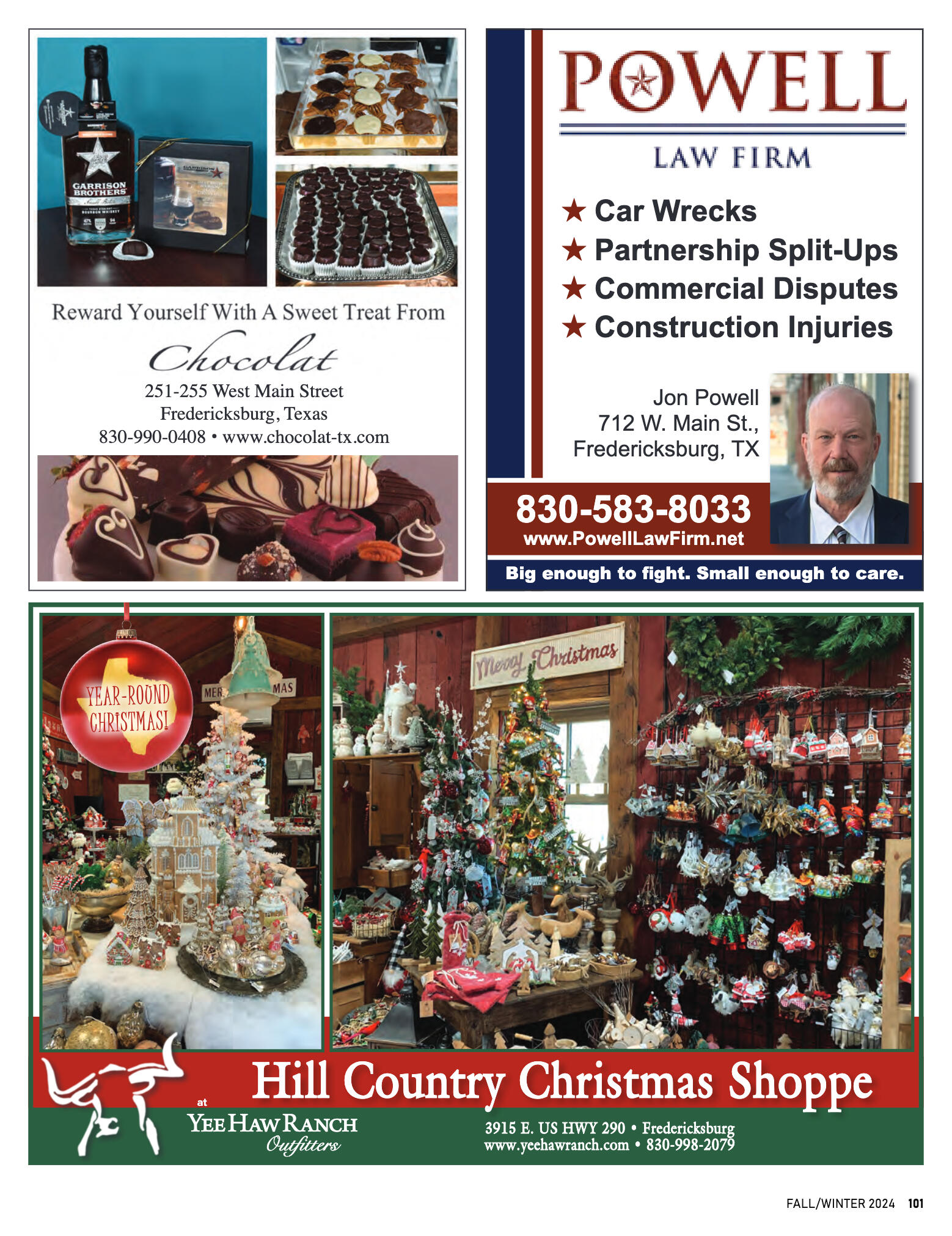 GoFredericksburg Visitors Guide Fall / Winter 2024 - page 101