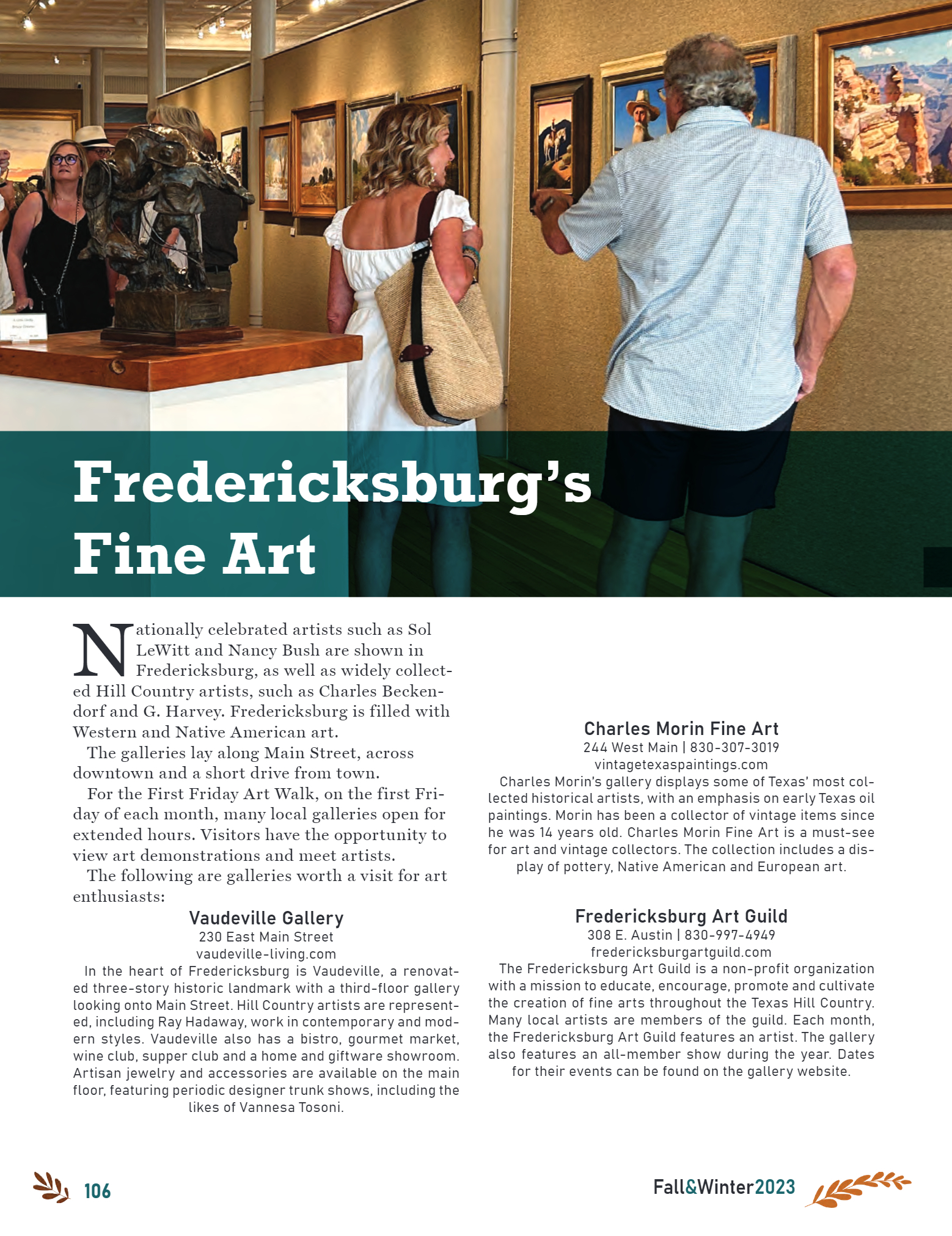 GoFredericksburg Visitors Guide Fall / Winter 2023 - page 108