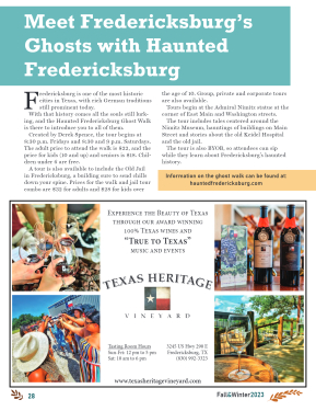 GoFredericksburg Visitors Guide Fall / Winter 2023 - page 30